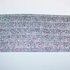 Elastic Webbing Strap 40 mm - silver