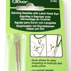 Clover Darning Needles with Latch Hook Eye