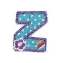 Applique Letter Z