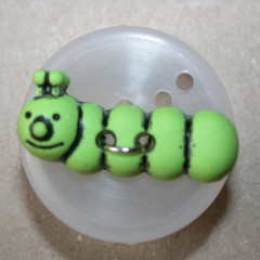 Knopf Kunststoff - 25 x 10 mm