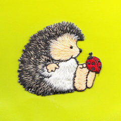 Applique Hedgehog and Ladybug