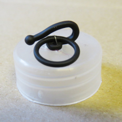 Metallverschluss Haken schwarz