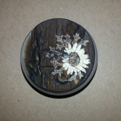 Knopf Hirschhornimitat - 34 mm