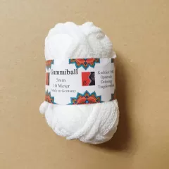 Gummiball 10 m - white