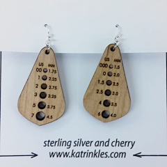 Katrinkles Needle Gauge Earrings