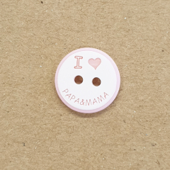 Knopf Kunststoff - 15 mm