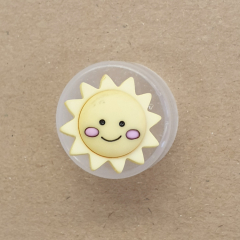 Knopf Kunststoff - 15 mm