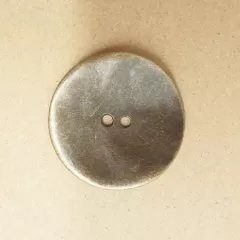 Knopf Metall altmessing - 40 mm