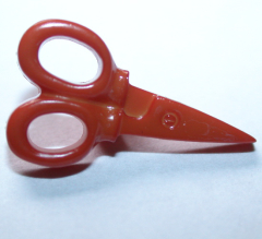 Knopf mit Öse - Schere terra