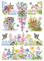 LINDNER'S Kreuzstiche - Frühlingsgarten