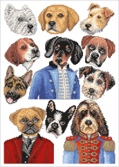 LINDNER'S Kreuzstiche - I Love Dogs