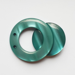 Magnetic Clasp round shiny turquoise
