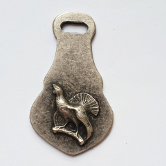 Applikation mit Auerhahn - Metall